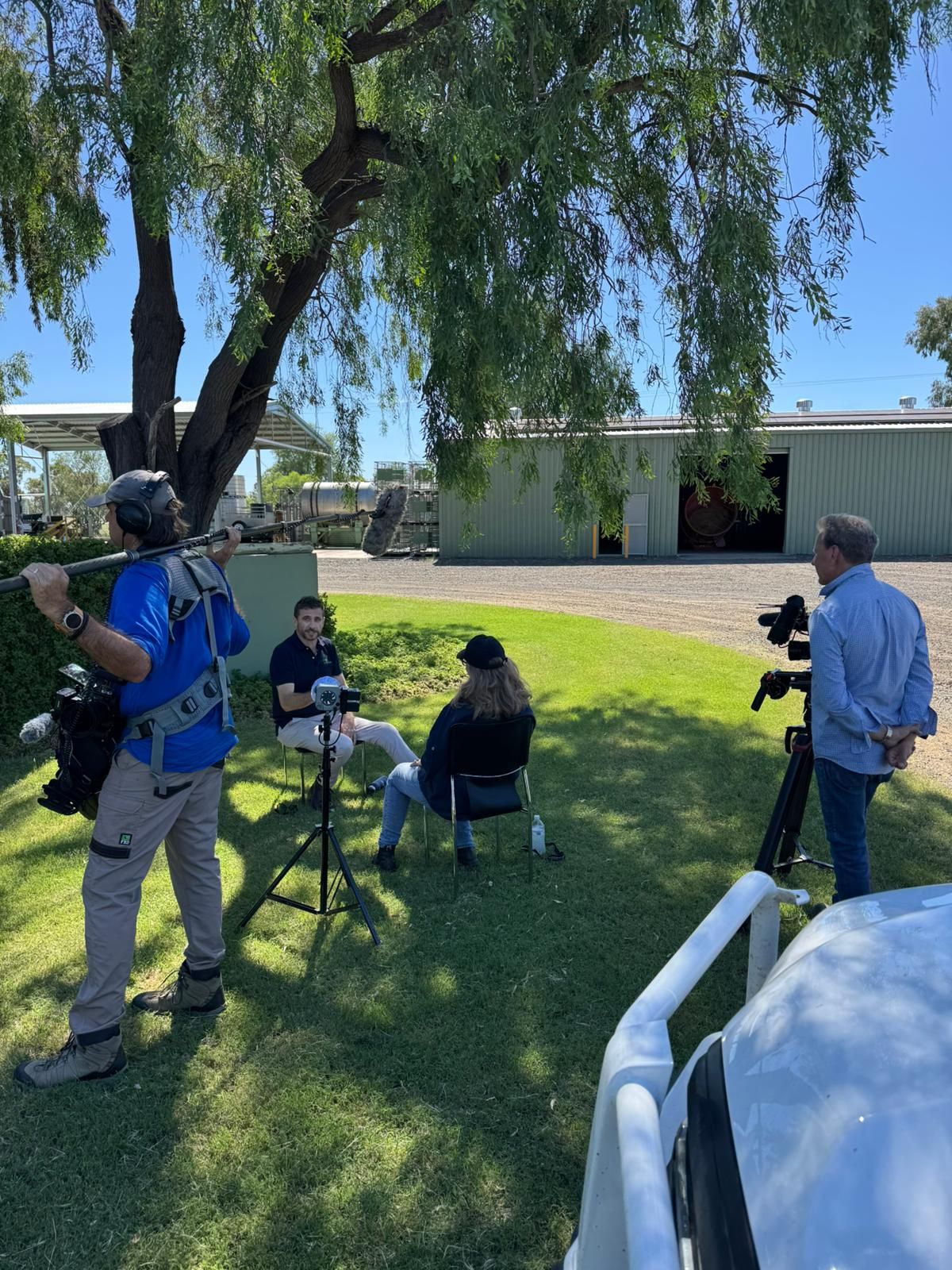 ABC Landline filming at Growth Agriculture
